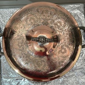 Sopera con Soporte de Metal Plateado y Cobre - imagen 11