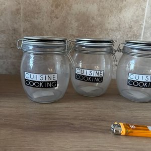 Set de 4 Bollones de Vidrio para Cocina "Cuisine Cooking" - imagen 2