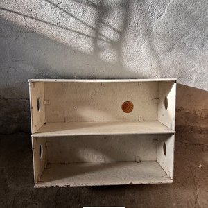 Estante Aéreo Metálico Blanco con Dos Niveles - imagen 5