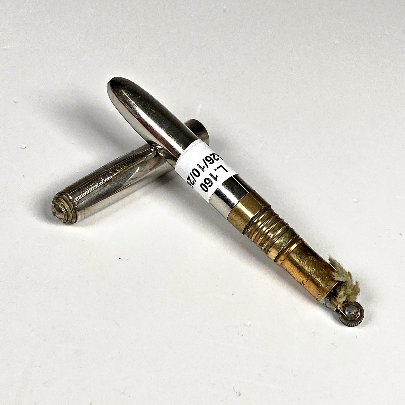 Lapicera Encendedor Metálica Vintage