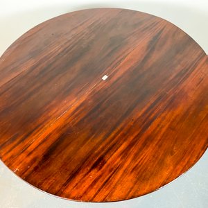 Mesa Inglesa Circular de Caoba con Fuste Abalaustrado - imagen 2