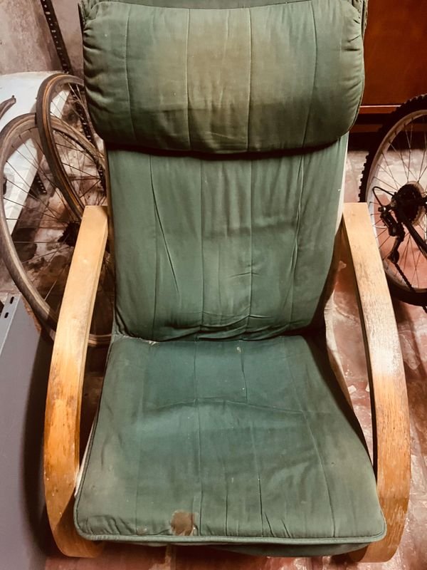Silla Reclinable con Mueble de Madera - imagen 2