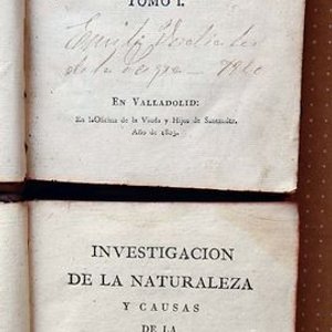 Lote anterior: Riqueza de las Naciones Tomo I y II - Adam Smith - Edición 1805
