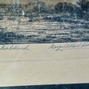 uatro aguafuertes originales firmados a lápiz por el artista uruguayo Hugo O'Neill Hamilton - imagen 2