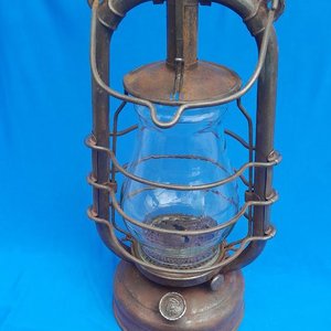 Antiguo Farol a Queroseno Alemán Feuerhand "Nr. 201" - imagen 6