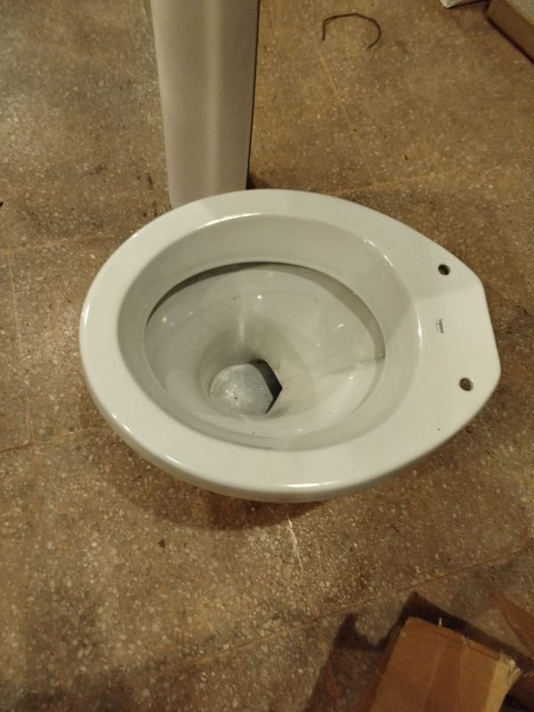 Juego de loza sanitario con pedestal nuevo - imagen 2
