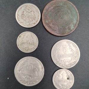 6 Monedas Uruguay Centésimos Antiguas - imagen 3