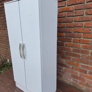 Armario Blanco de MDF con Estantes - imagen 3