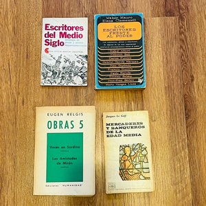 Lote anterior: Lote de 4 Libros: Escritores, Historia Medieval y Literatura Hispanoamericana