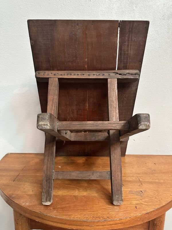 Mesa Auxiliar De Madera - Tabla de madera antigua con diseño clásico - imagen 3