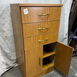 Cajonera de Madera con 3 Cajones y 2 Puertas - imagen 3