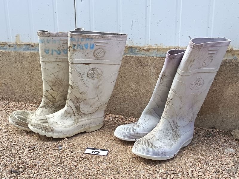 Dos Pares de botas lluvia PVC Talles 38 - Detalles de Uso
