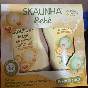 Shampoo y Acondicionador Skalinha Bebê Camomila - 2 Unidades - imagen 1