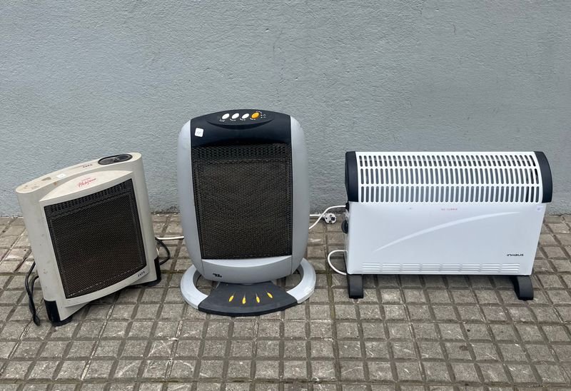 Lote de 3 Estufas Eléctricas Funcionando: Jata, Inhaus y Otra