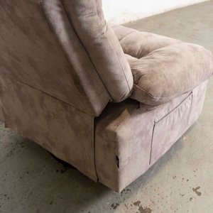 Sillón Giratorio y Reclinable Tapizado Gris con Avería - imagen 3