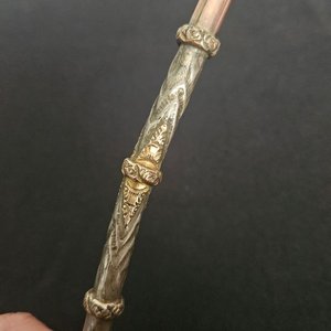 Bombilla Curva de Plata y Oro "Martinez Hermano" - imagen 3