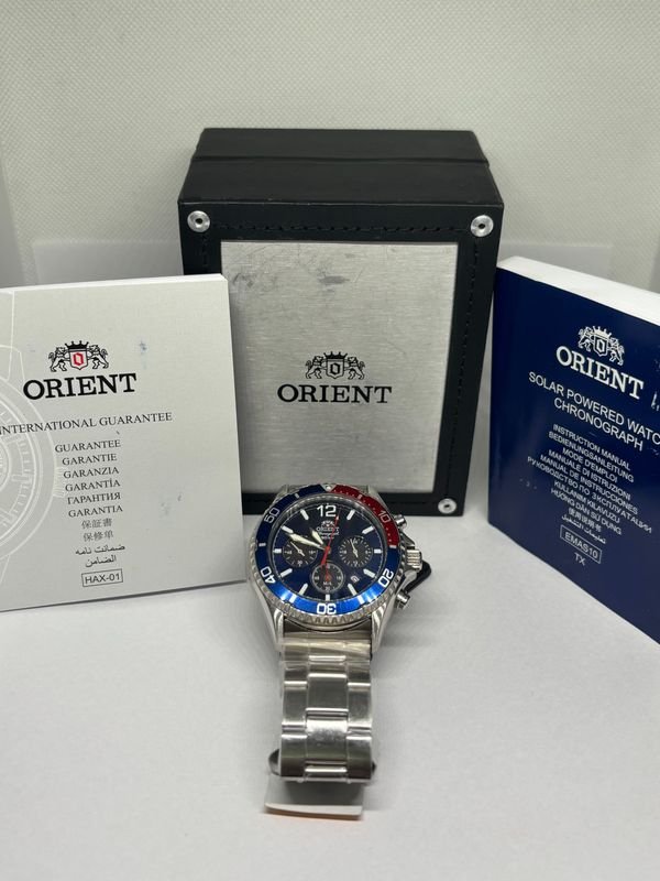 Reloj Orient Mako Solar - Cronógrafo Solar con Cristal de Zafiro - imagen 5