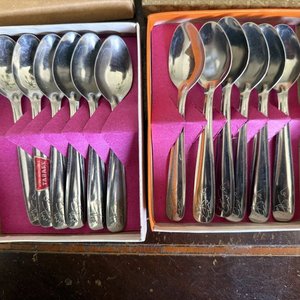 Lote siguiente: Juego de Cucharas de Postre/Café Tabaré Acero Inoxidable Uruguayas