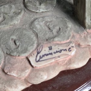 Figura de Cerámica Italiana Firmada "Carinzione" - imagen 5
