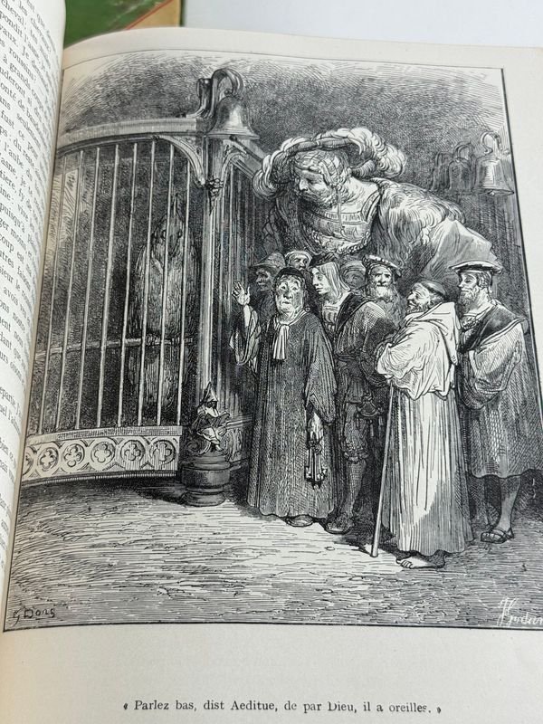 Libro raro de François Rabelais, edición de Louis Moland con ilustraciones de Gustave Doré - imagen 6