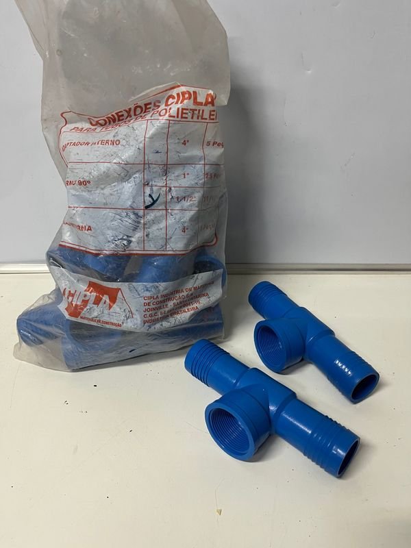 50 Conectores de Plastiducto Azul 3/4 Pulgada