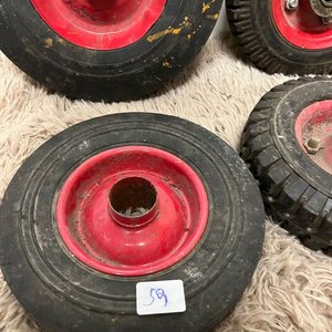 4 Ruedas para Carretilla de Goma y Metal, Varias Medidas - imagen 3