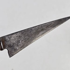 Cuchillo Criollo con Mango de Platería y Vaina de Cuero - imagen 3