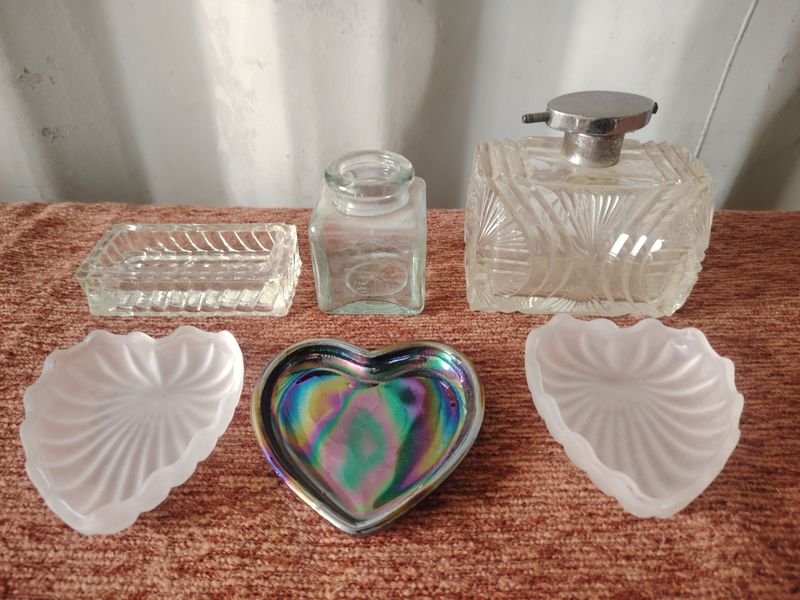 Set de Frascos y Recipientes de Vidrio Decorativos