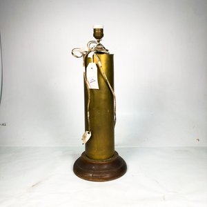 Lámpara de Mesa Vintage en Bronce y Madera - imagen 2