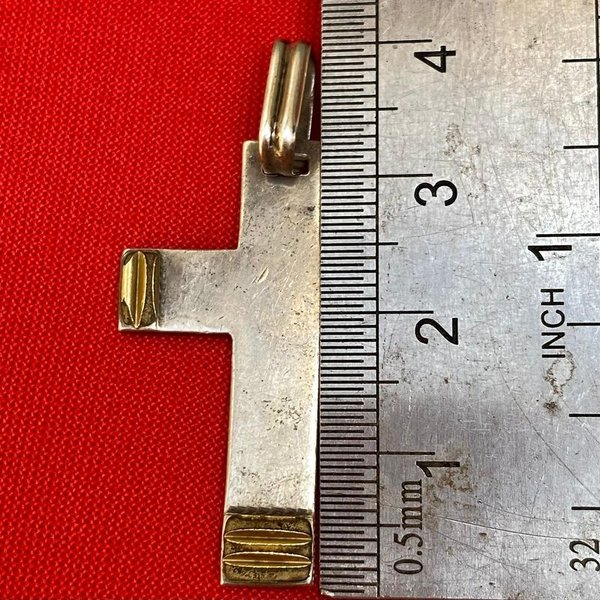 Cruz de plata con detalles en oro - imagen 4