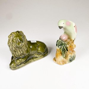 Lote anterior: Figura de León en Loza y Loro en Mayólica, Alturas 17 y 15 cm