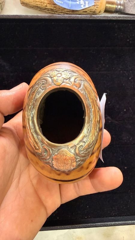 Mate Galleta Virola Plata y Oro - Vaso Decorativo - imagen 1