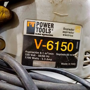 Soplador/Aspiradora de Hojas Power Tools V-6150 - imagen 4