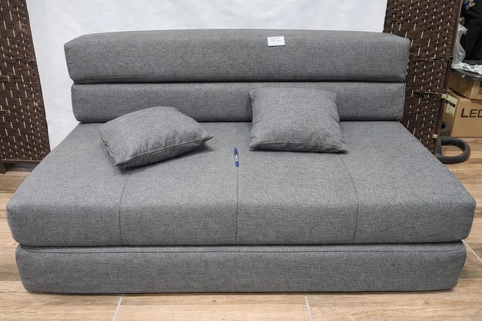 Lote anterior: Sofá cama plegable en tela, 2 plazas, en espuma viscoelástica