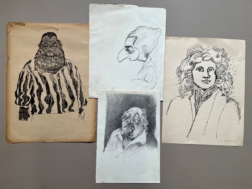 Pinturas originales de Hermenegildo Sabat y Antonio Pezzino