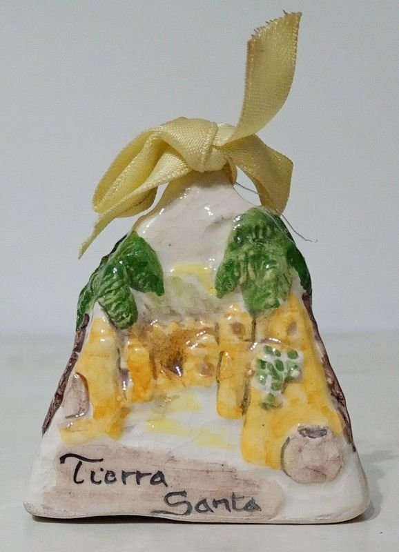 Cencerro Decorativo de Cerámica "Tierra Santa" - imagen 1