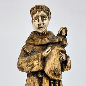 Lote siguiente: Escultura de Cerámica: Santo Antonio de Padua (20 cm)