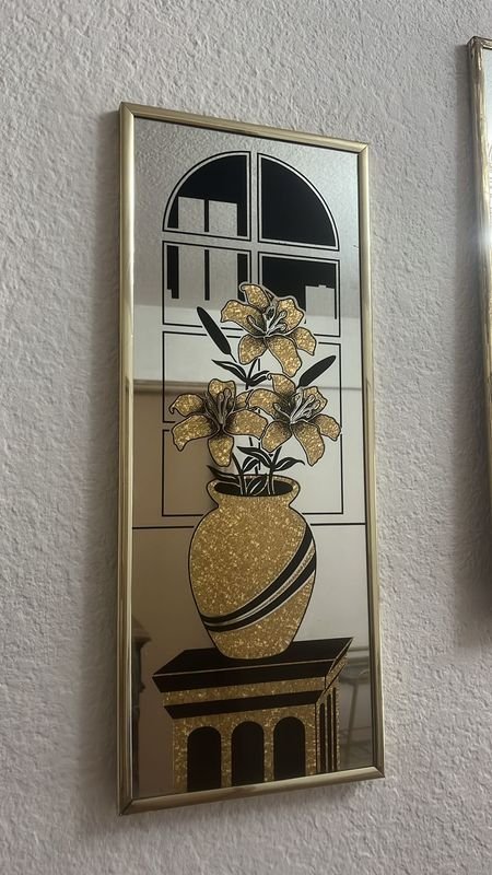 Cuadros espejo grabado, 3 piezas - Decoración para hogar - imagen 6