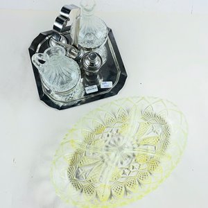 Set de Aceitera y Vinagrera con Soporte Metálico y Copetinero Oval - imagen 2