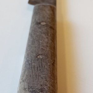 Cuchillo Criollo Antiguo con Cabo de Madera y Hoja Desgastada - imagen 4