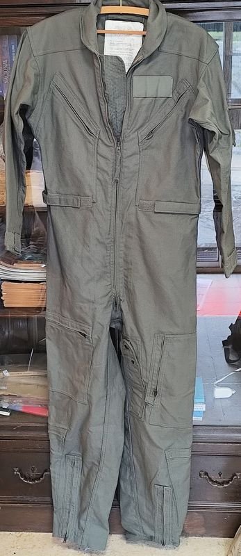 Mameluco Piloto Americano CWU-66/P Antiflama y Químico Talle 40 Regular 1986