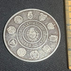 Lote siguiente: Moneda Conmemorativa Uruguay 1994 "Venado de Campo" Plata 925