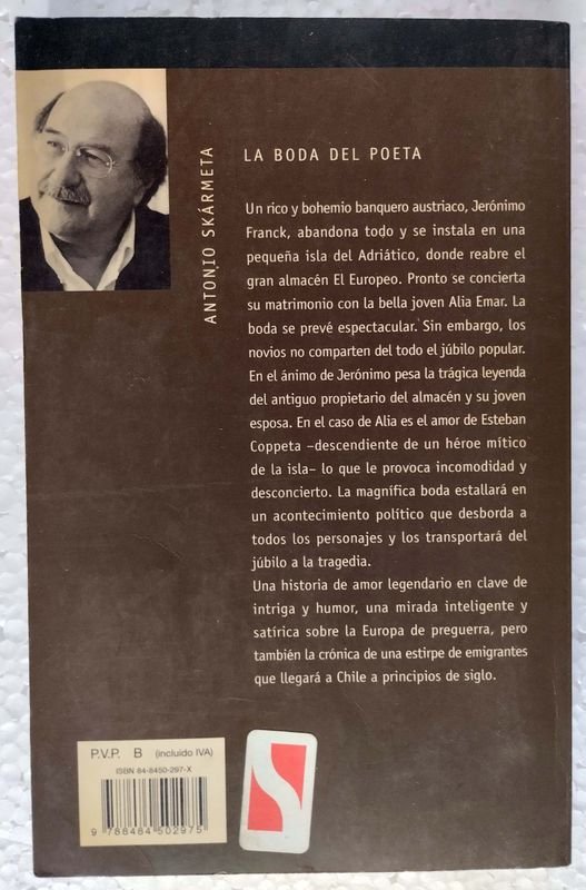 Libro de poesía 'La Boda del Poeta' de Antonio Skármeta - imagen 3