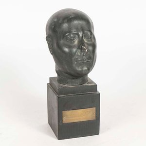Escultura Egipcia "Cabeza Verde" Última Gran Dinastía - imagen 1