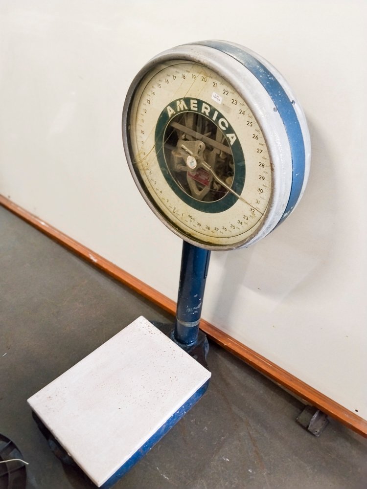 Balanza de Pie Antigua América 40 kg