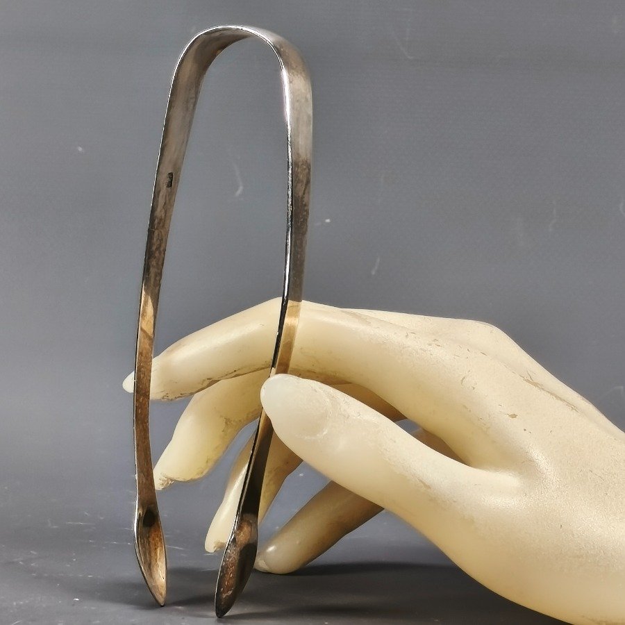 Pinza para terrones de azúcar en plata con monograma - imagen 3