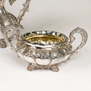 Juego de Té de Plata Inglesa Georgiana, Siglo XIX - imagen 8