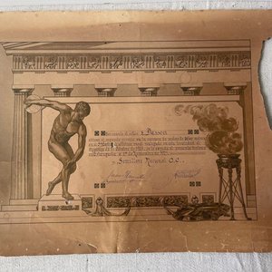 Diploma Segundo Premio Festival Atlético Rural 1925 - imagen 1