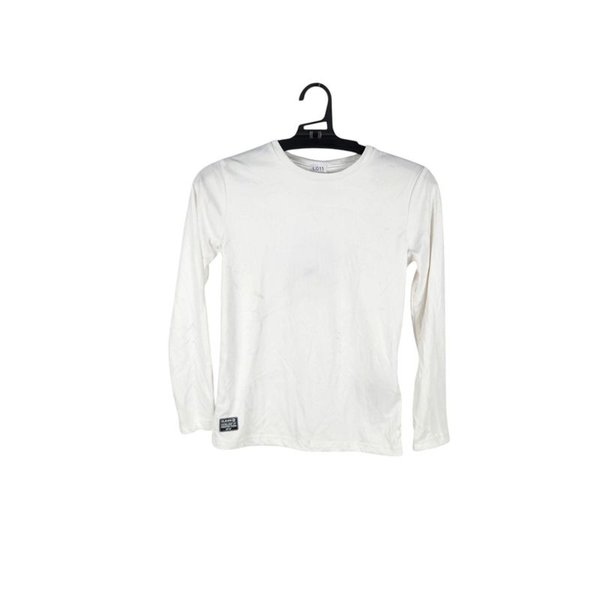 Remera Blanca Manga Larga Protección Solar Niños Talle 8 (2 Unidades) - imagen 1