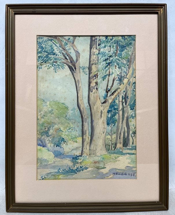 Lote siguiente: Heller Acuarela sobre papel, pintura colorida